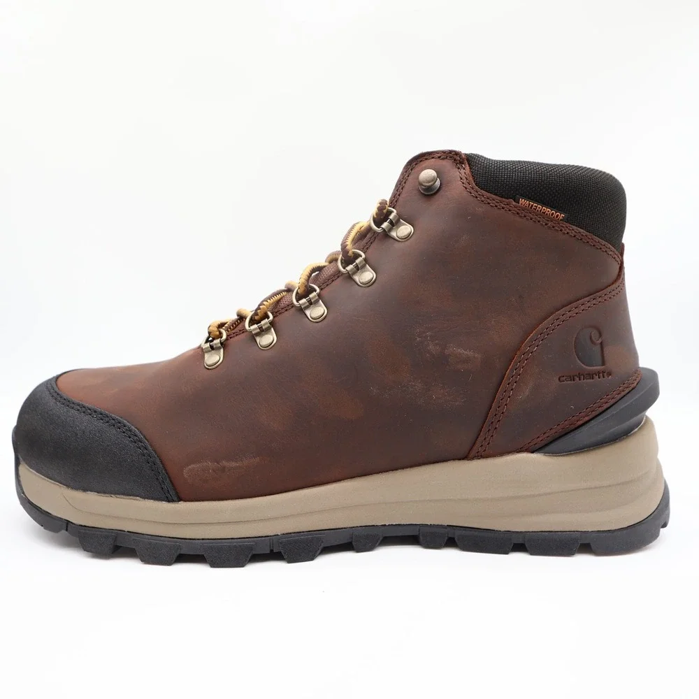 Carhartt Gilmore Work Boots Mens 12 M Brown Leather Alloy Toe Waterproof NWT